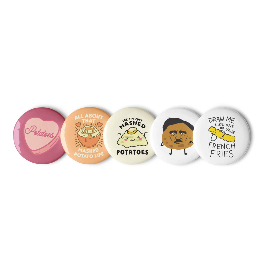 Silly Potato Lovers Unit! Set of Pins
