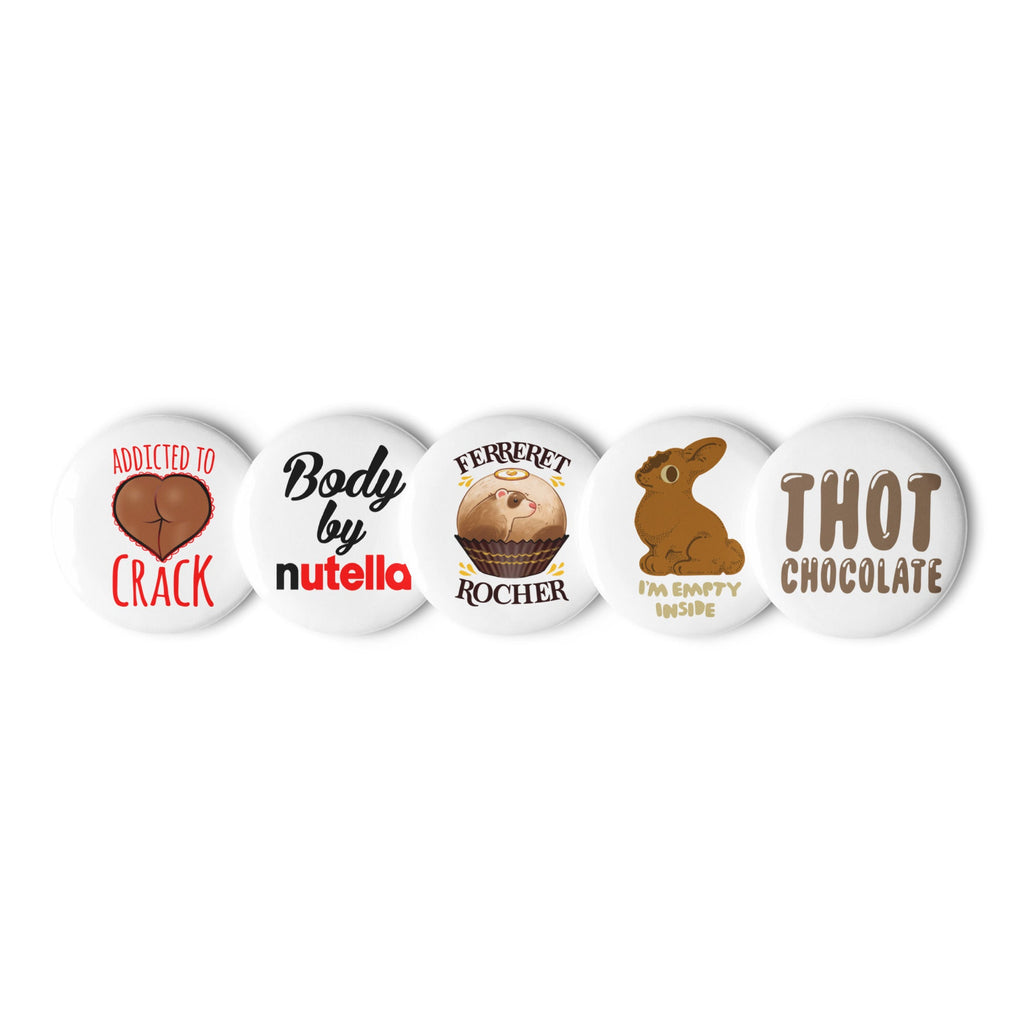 Chocolate Puns Set of Pins