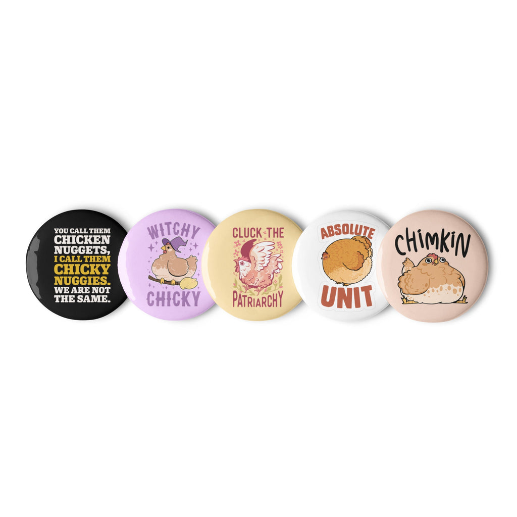Chicken Puns, Chicken Nuggies Set of Pins