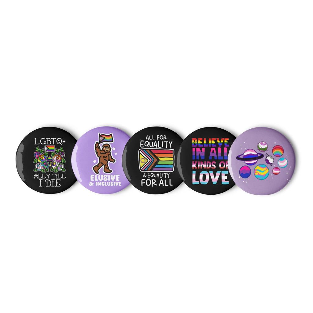 LGBTQ+ Ally Till I Die Set of Pins