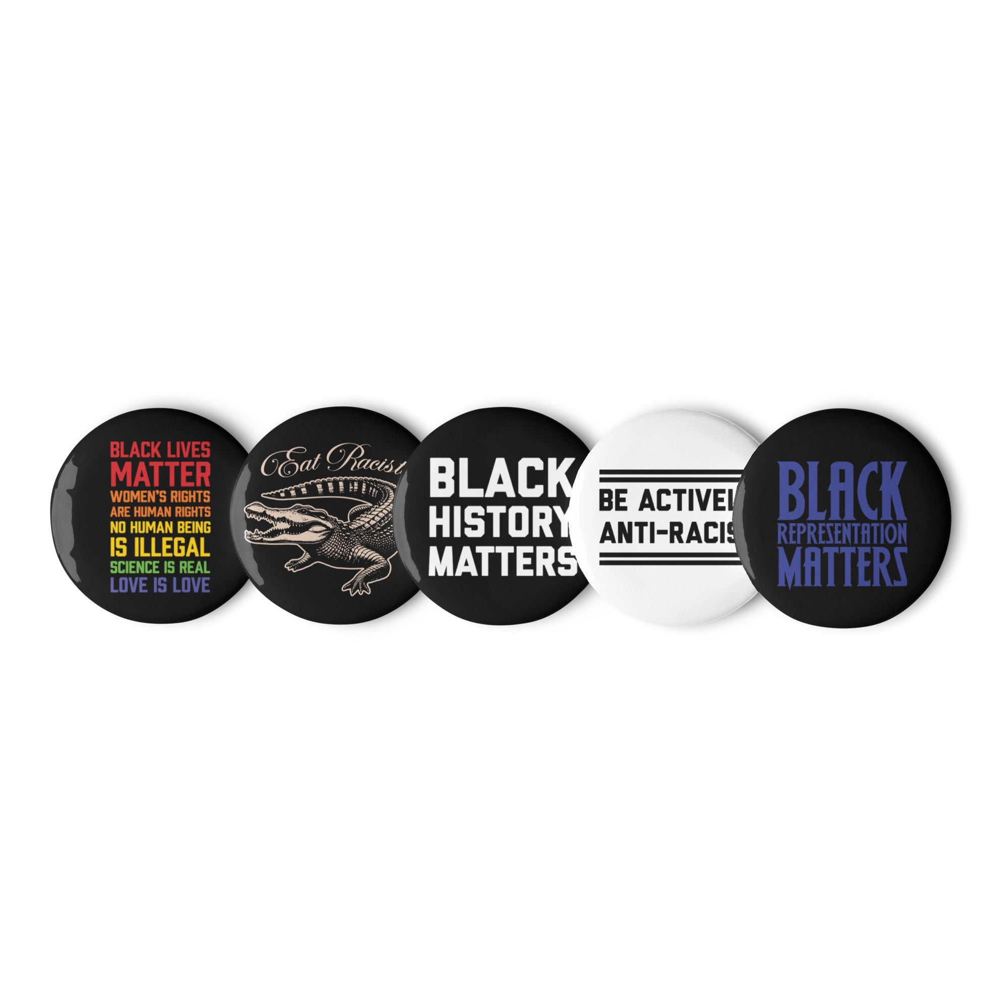 BLM Black Representation Anti-Racist Set of Pins