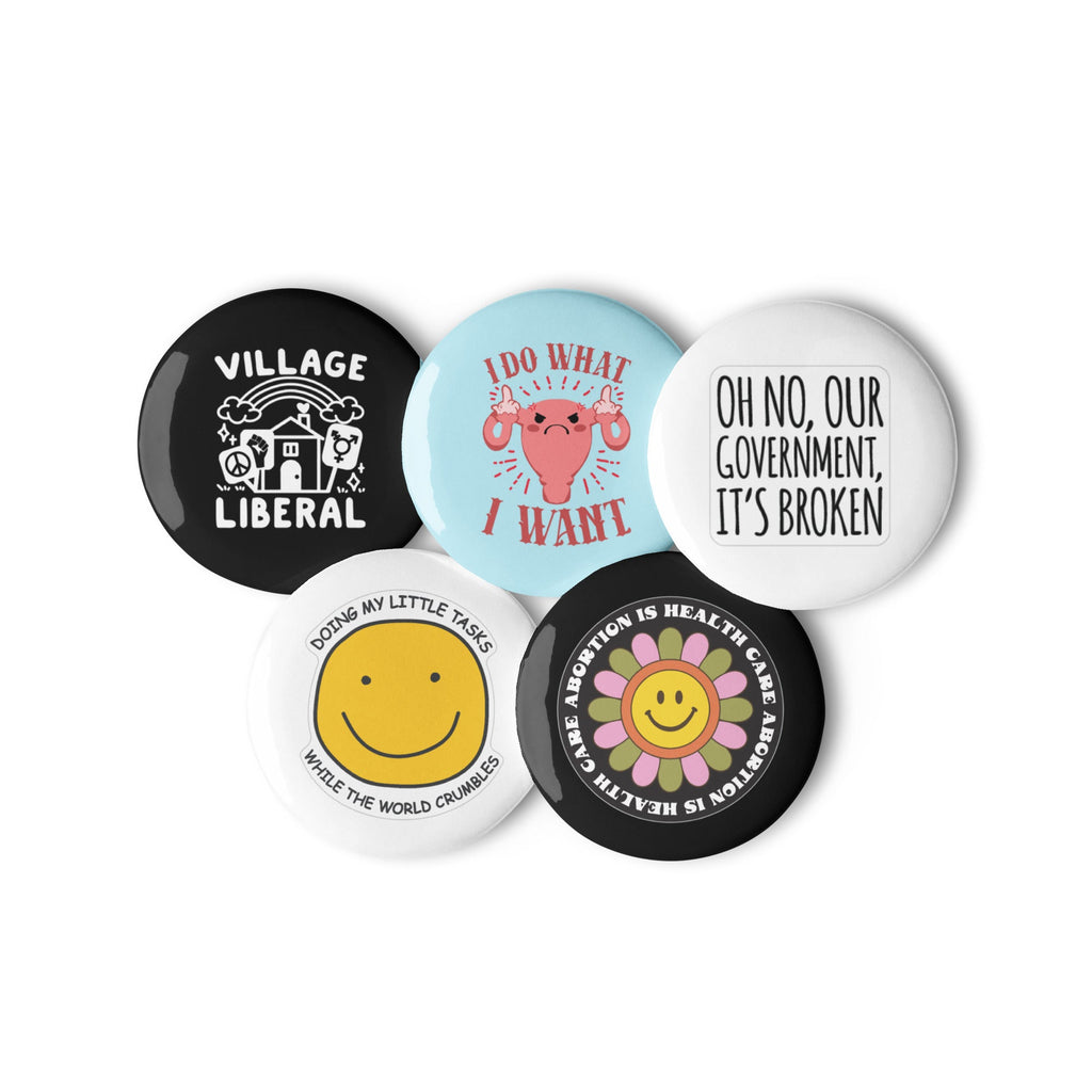 Women's Rights, Progressive Set of Pins