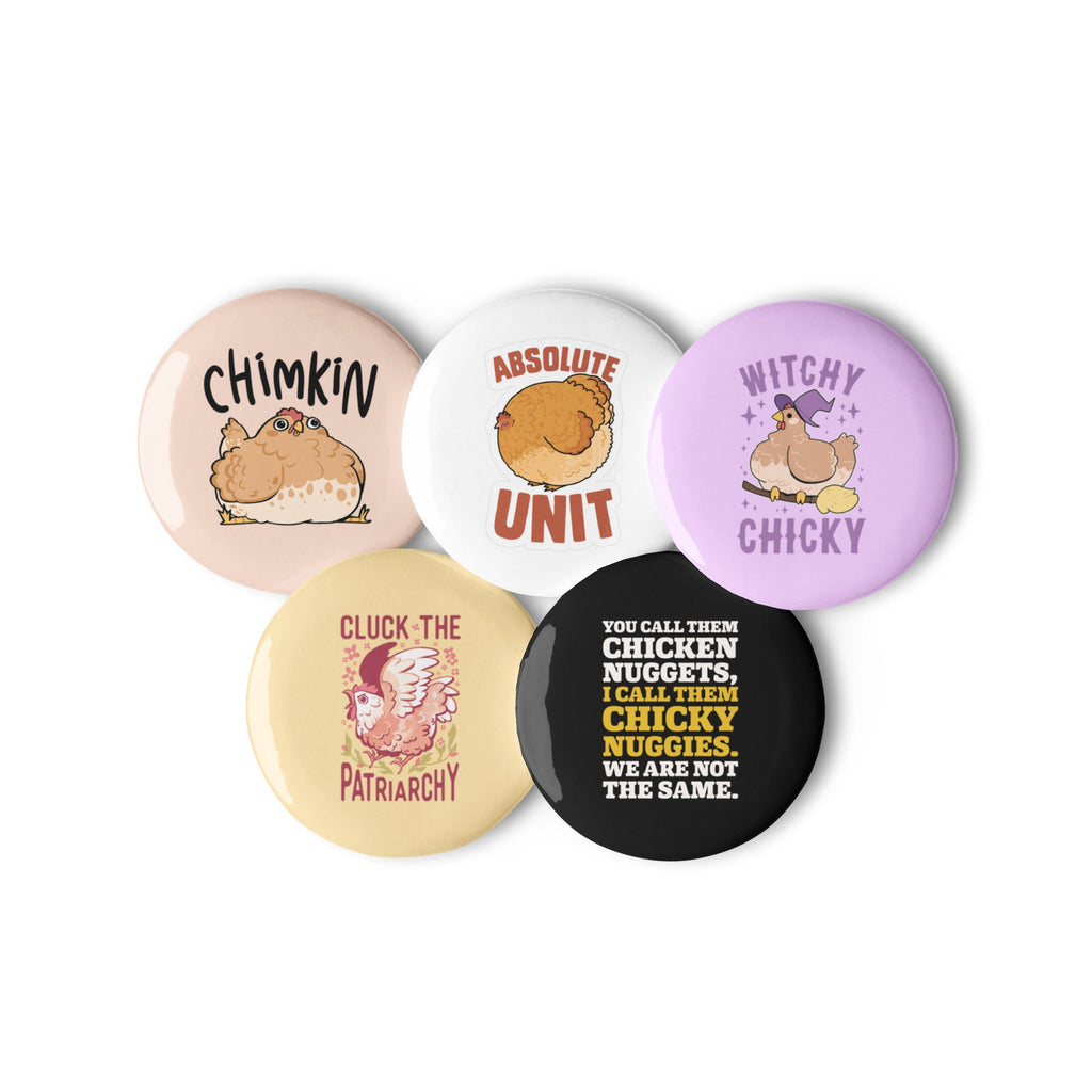 Chicken Puns, Chicken Nuggies Set of Pins