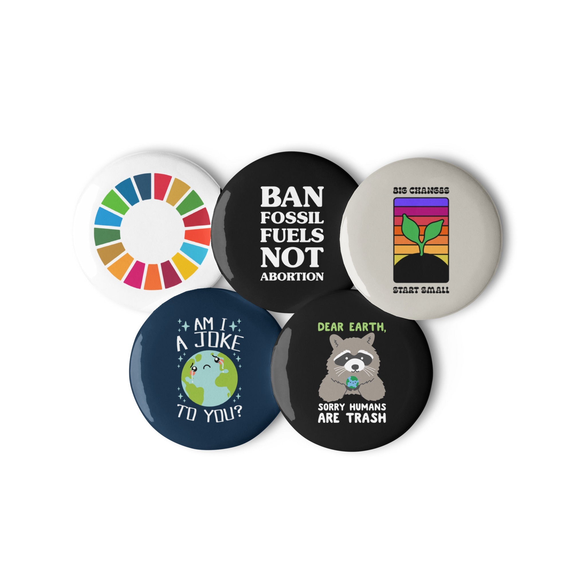 Sustainable Future for Mother Earth Set of Pins
