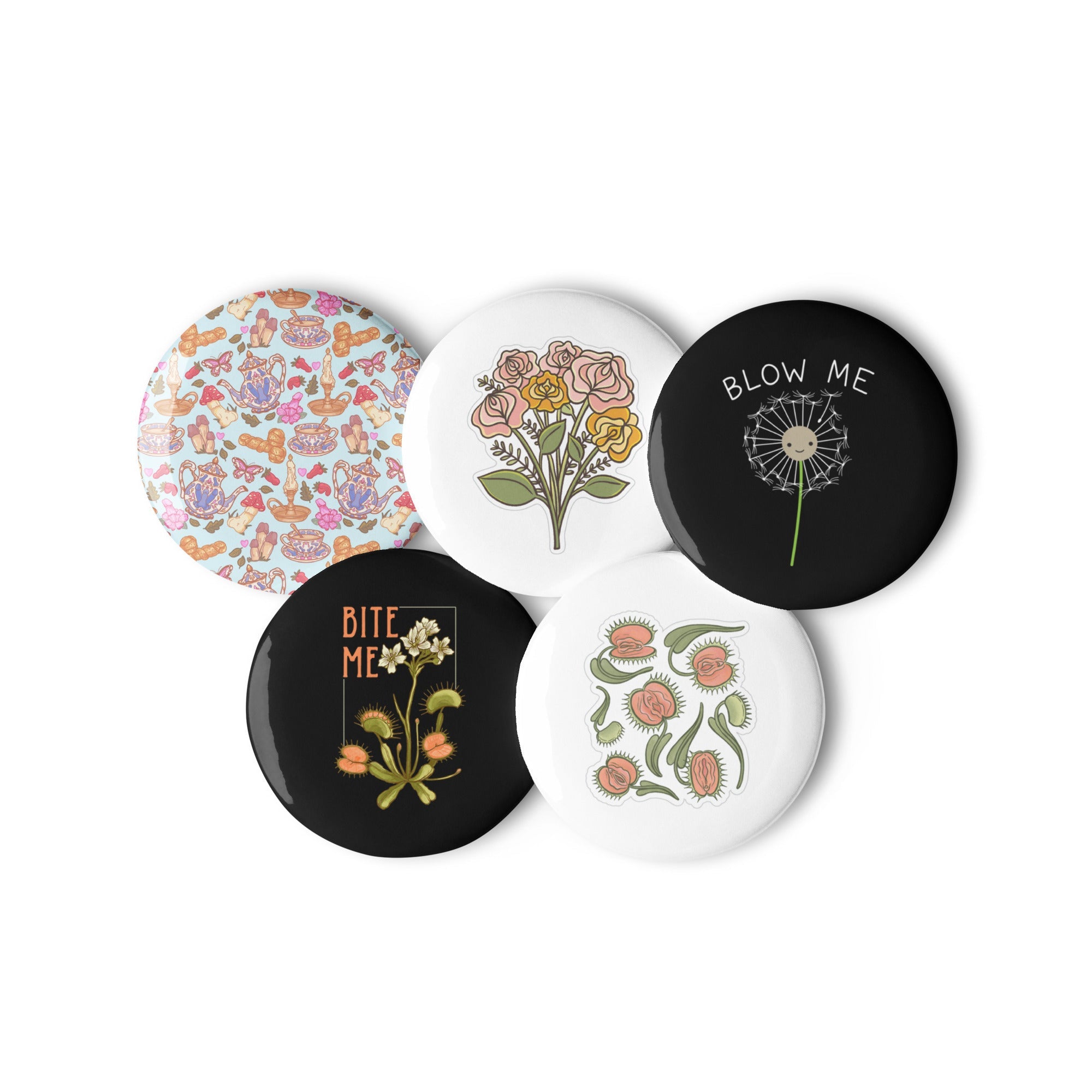 Vulva Funny NSFW Set of Pins