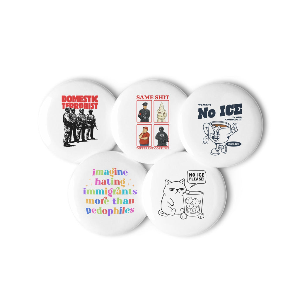 No ICE Set of Pins