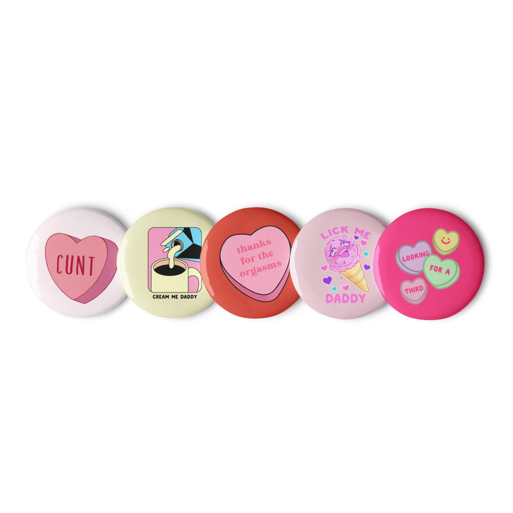 Heart Candy NSFW Set of Pins