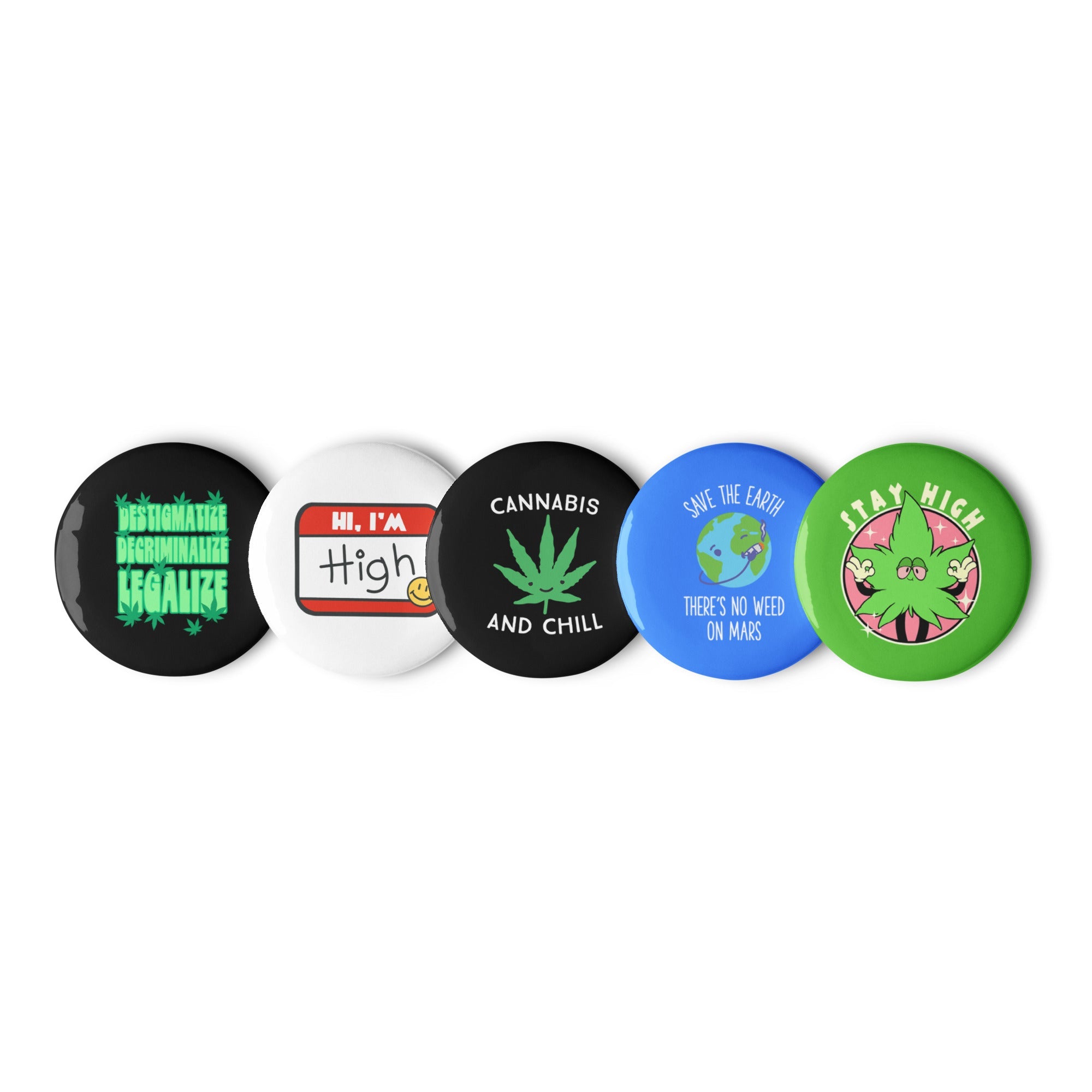 Mary Jane, Weed Positive Set of Pins