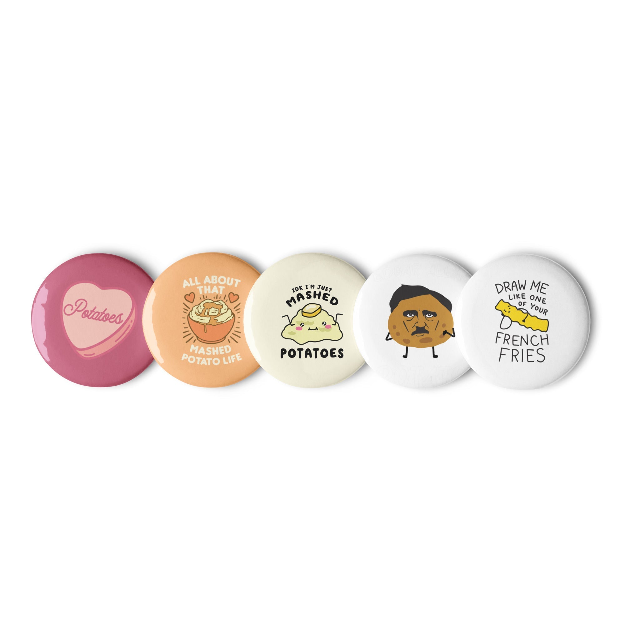 Silly Potato Lovers Unit! Set of Pins