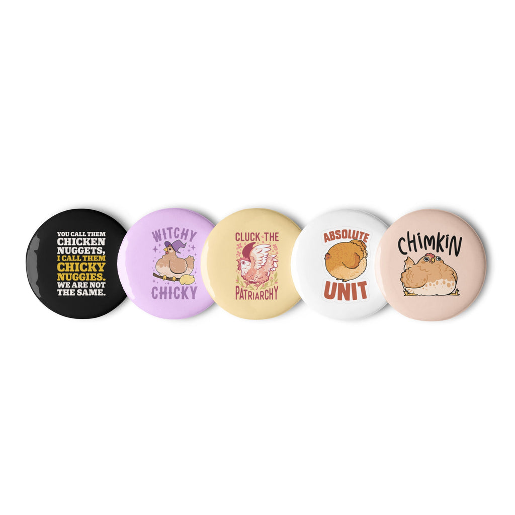 Chicken Puns, Chicken Nuggies Set of Pins