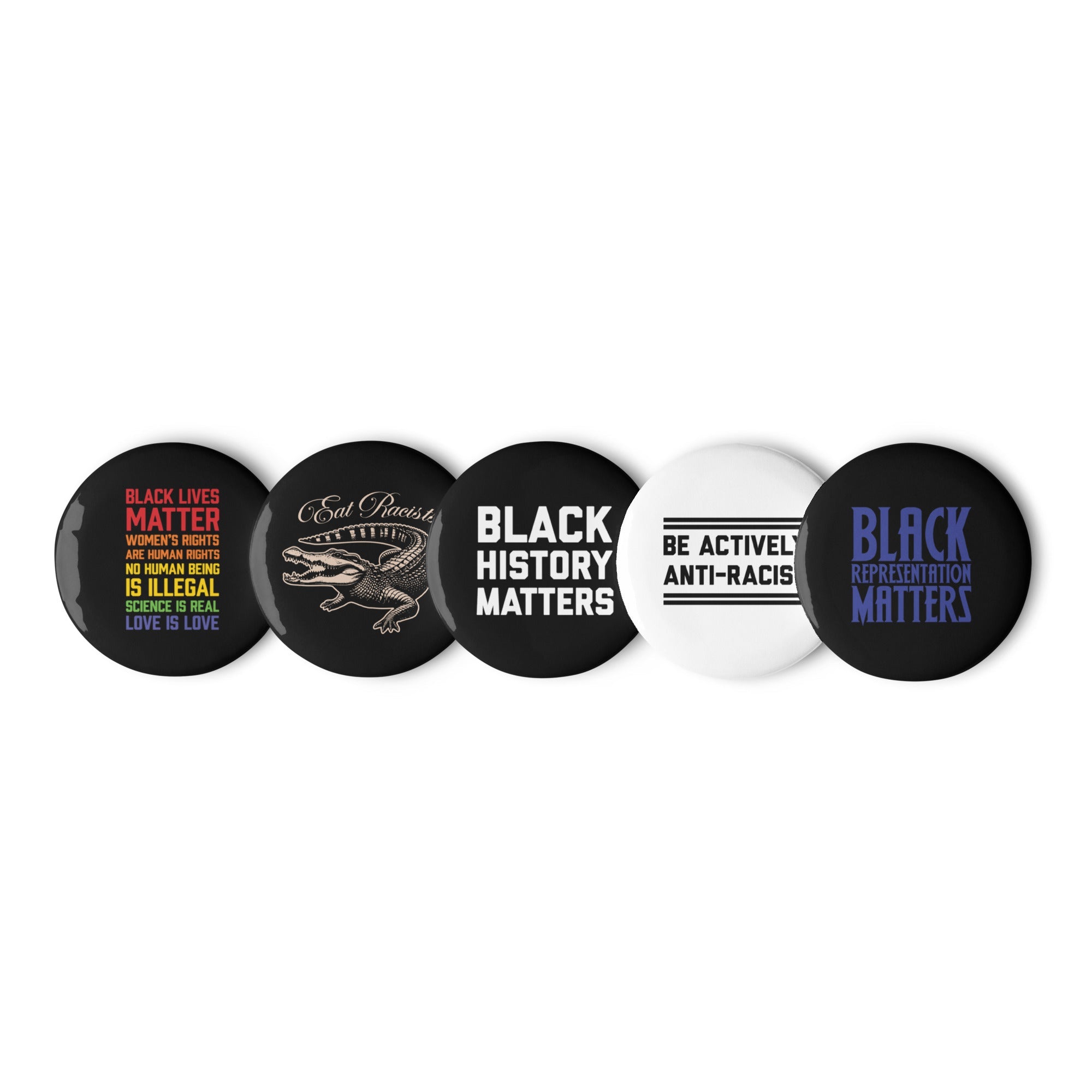 BLM Black Representation Anti-Racist Set of Pins