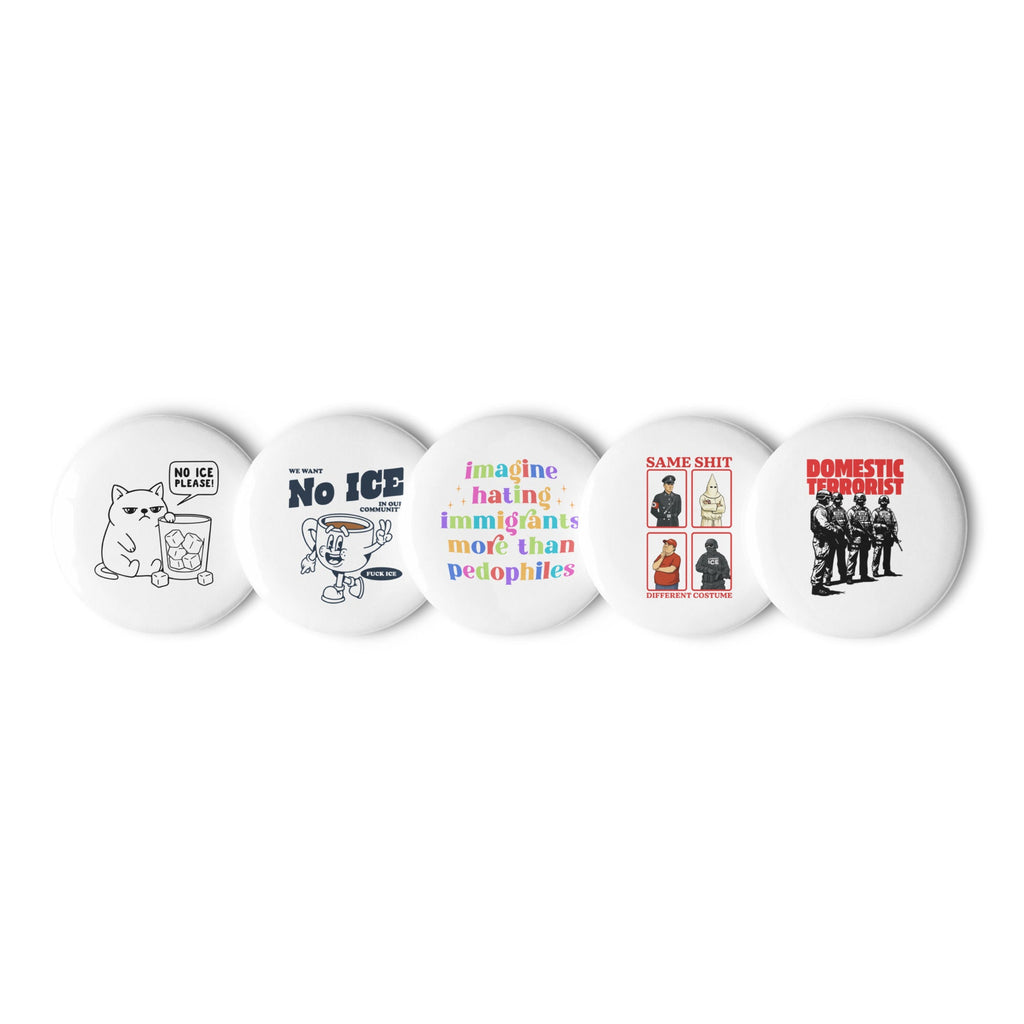 No ICE Set of Pins