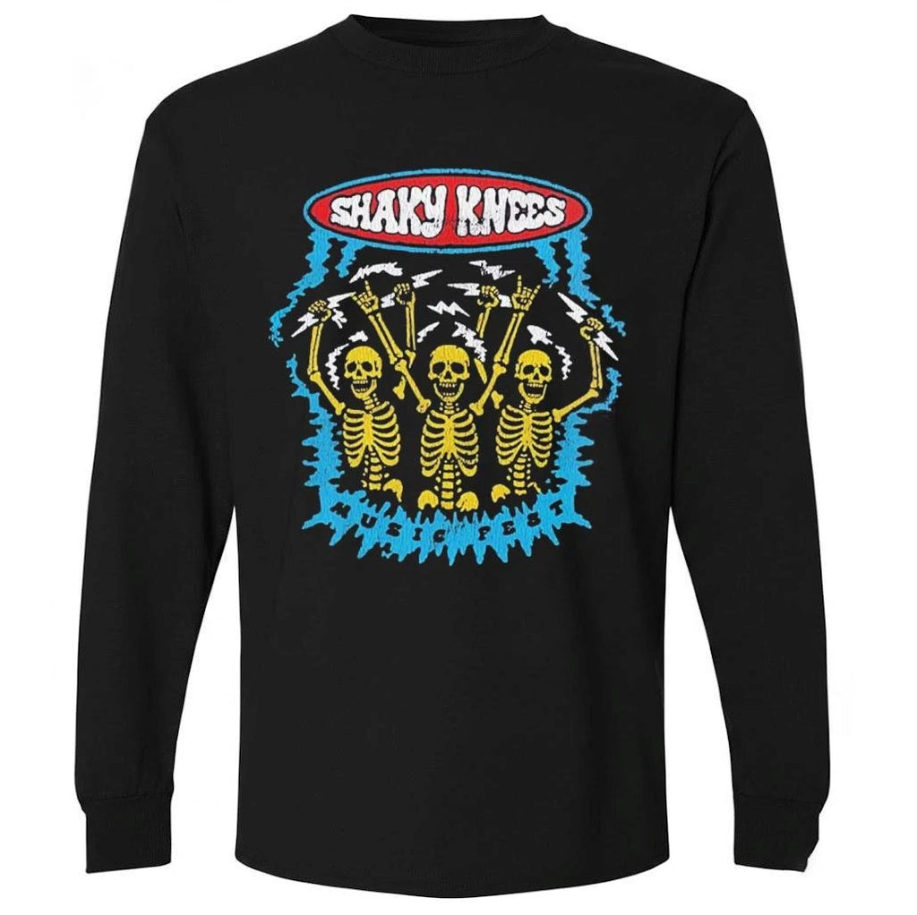 Shaky Knees Music Festival 2026 At Piedmont Park Atlanta GA On September 13-20 2026 Electric Skeleton Lineup Shirt