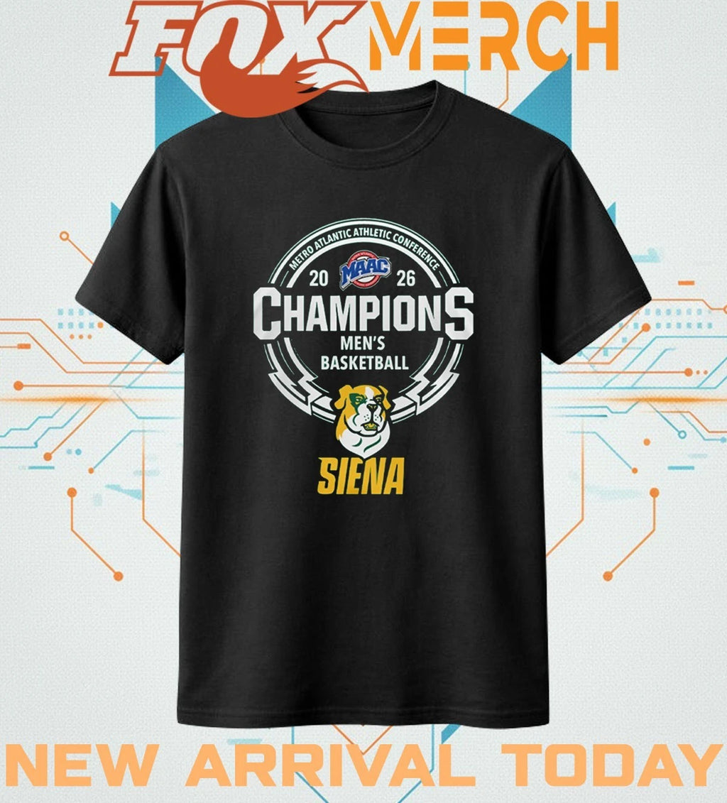 Siena Saints Men’s Basketball 2026 Metro Atlantic Athletic Conference Champions t-shirt