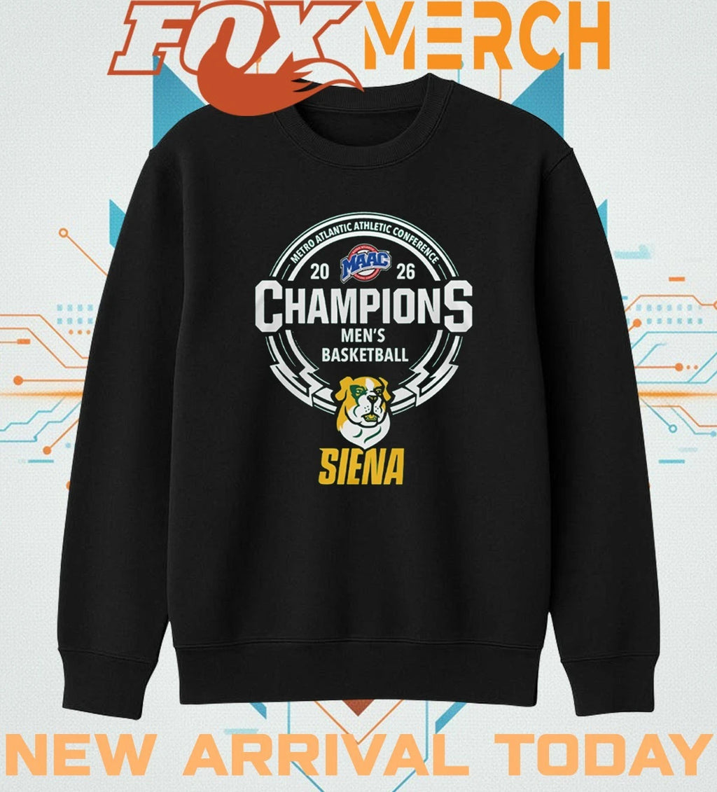 Siena Saints Men’s Basketball 2026 Metro Atlantic Athletic Conference Champions t-shirt