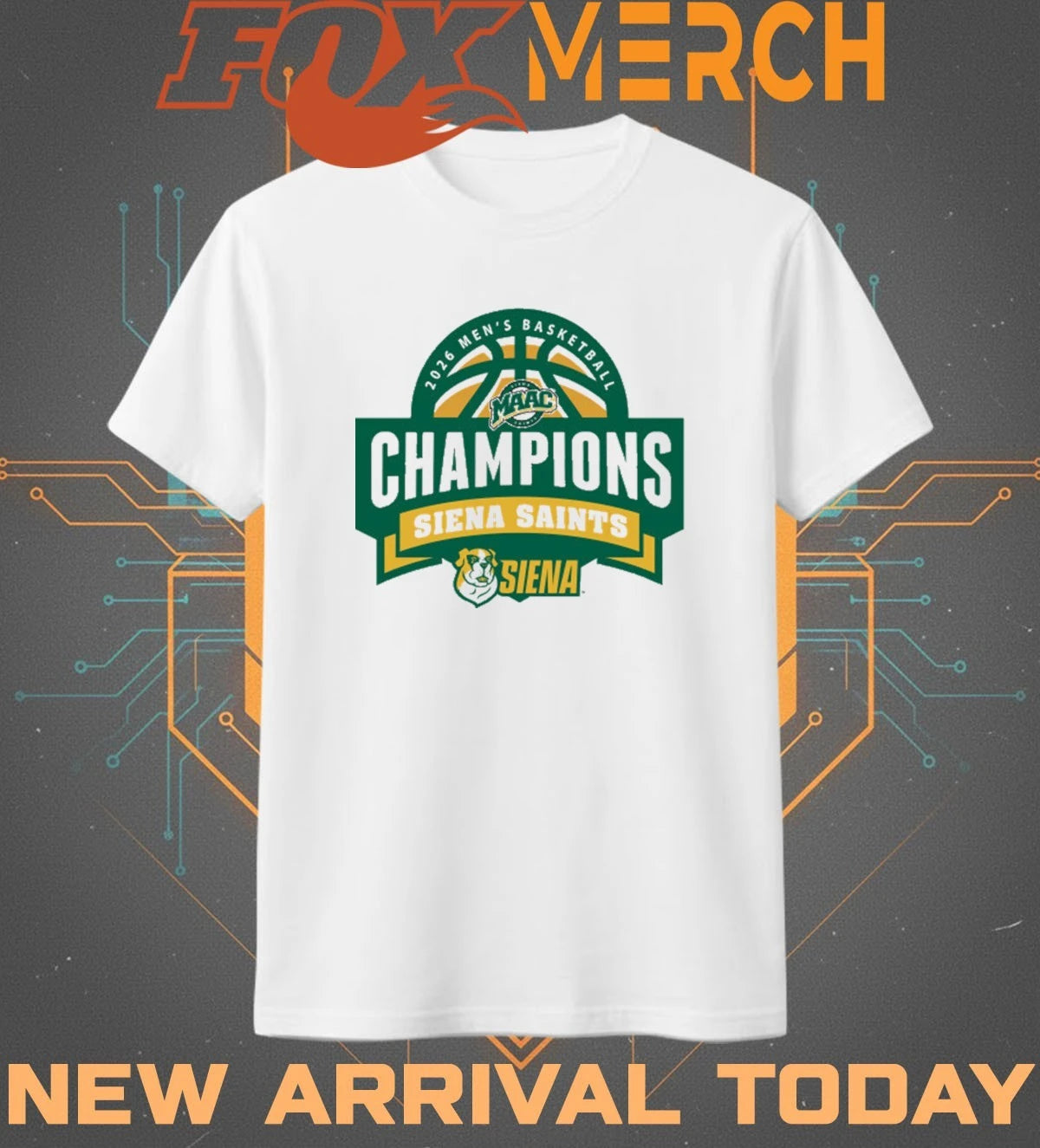 Siena University – 2026 Men’s Basketball Champions t-shirt