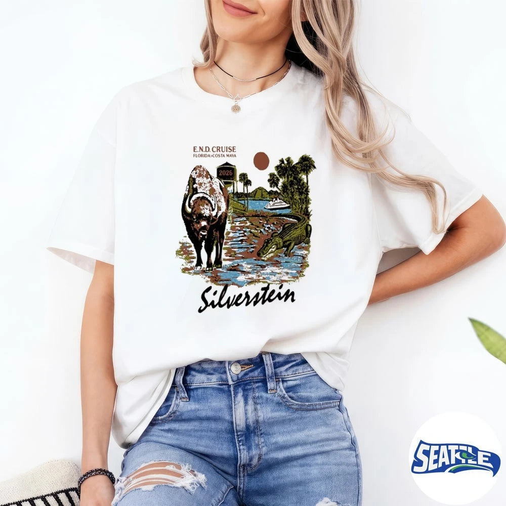 Silverstein Buffalo Souvenir End Cruise Florida Costa Maya shirt