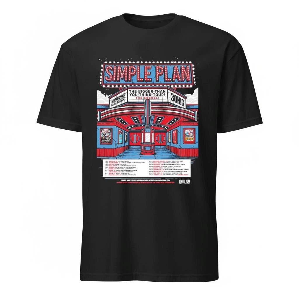 Simple Plan The Bigger Than You Think Tour The Sequel 2026 North America Schedule Dates Shirt