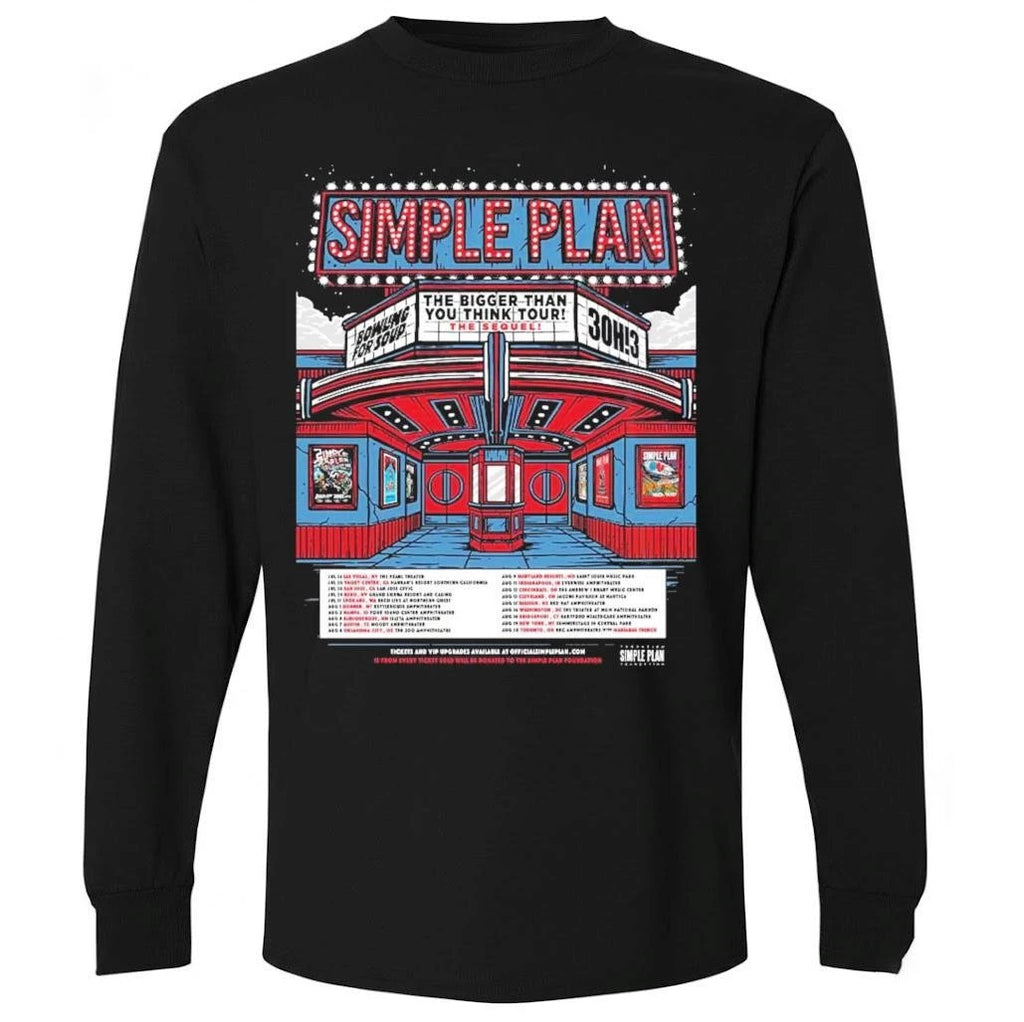 Simple Plan The Bigger Than You Think Tour The Sequel 2026 North America Schedule Dates Shirt