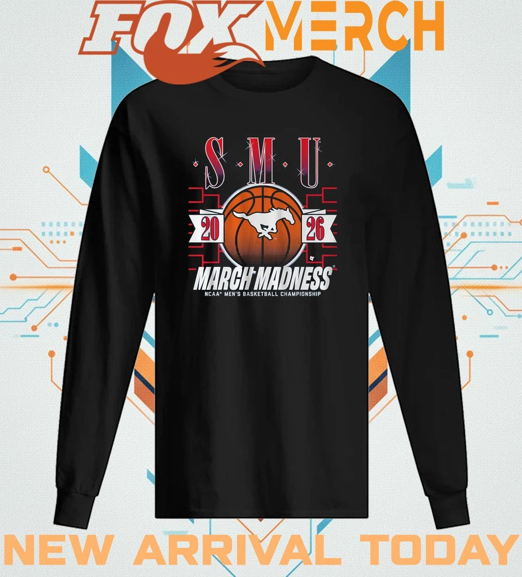 SMU Mustangs Men’s Basketball 2026 March Madness t-shirt
