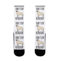 Don't Stop Retrievin' Golden Retriever Dog Parody Socks