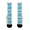 Feed Me And Tell My I'm Pretty Shark Socks