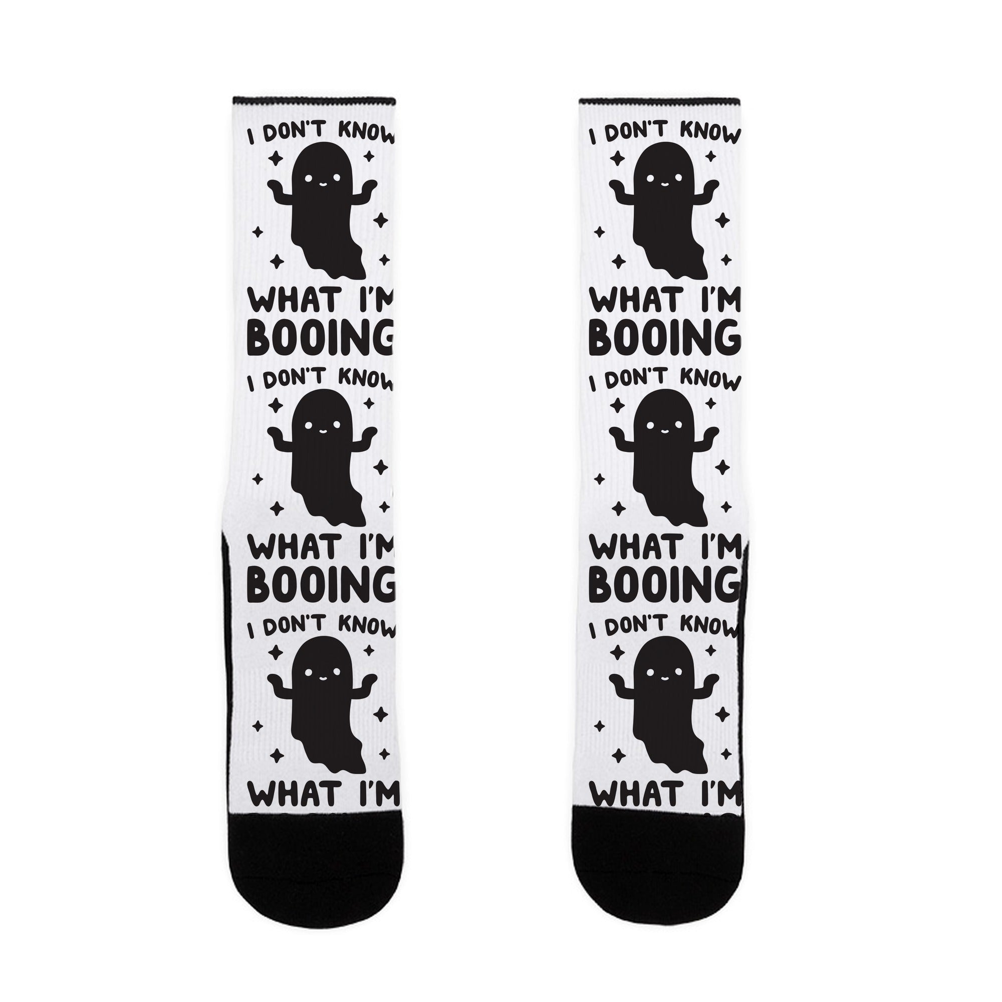 I Don't Know What I'm Booing Ghost Socks