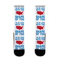 I'm In Love With The Shape Of You Merica Socks