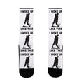 I Woke Up Like This Zombie Socks