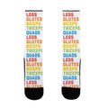 Legs Glutes Biceps Triceps Quads LGBTQ Fitness Socks