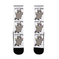Let's Get Trashed Margarita Raccoon Socks