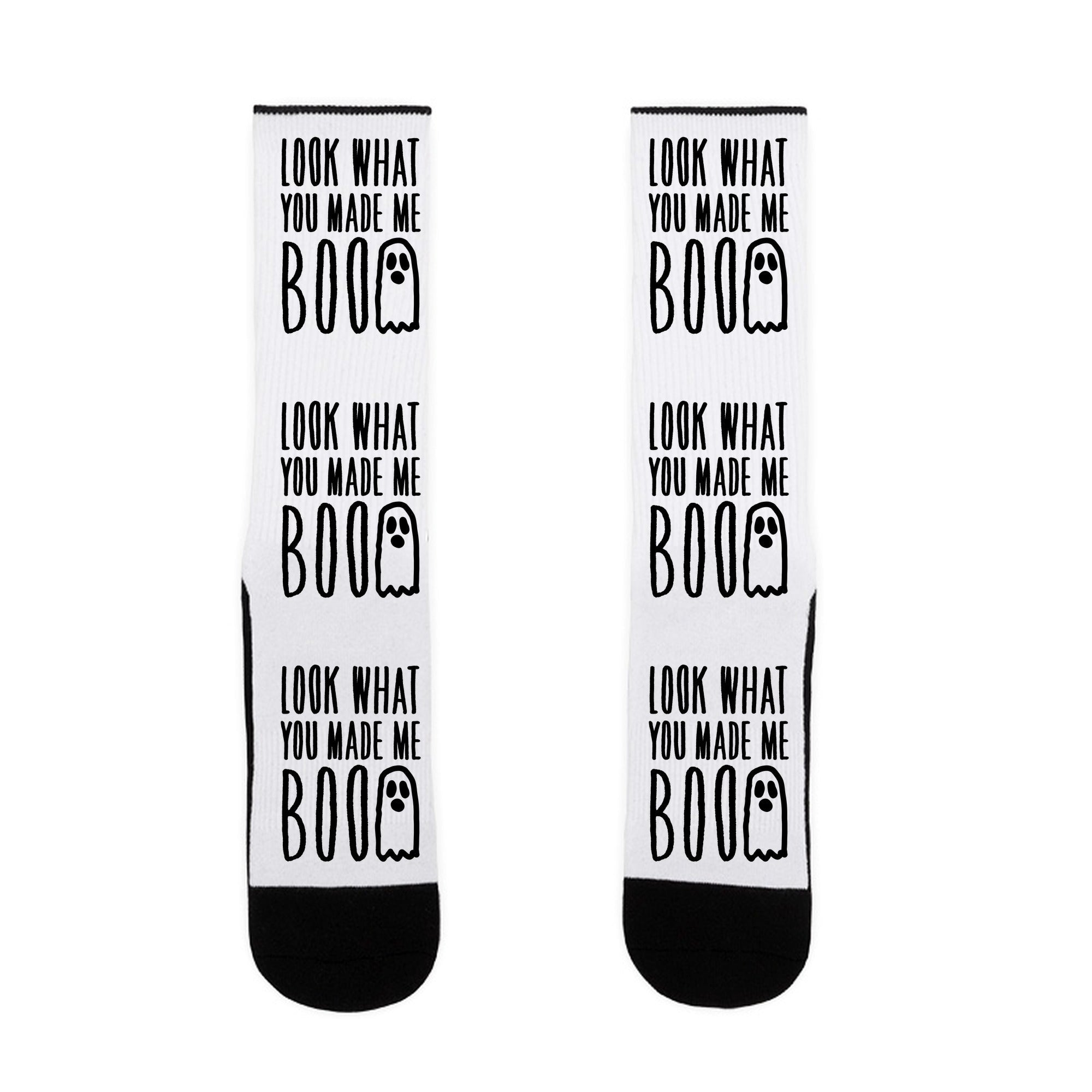 Look What You Made Me Boo Parody Socks