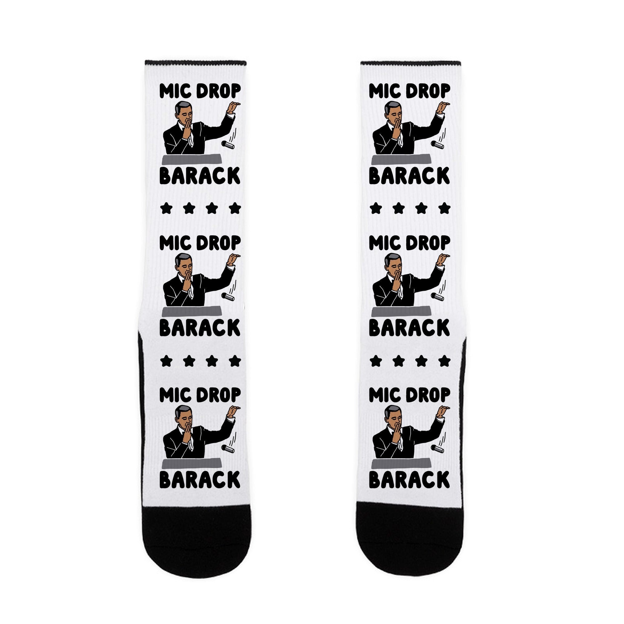 Mic Drop Barack Socks