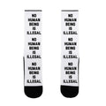 No Human Being Is Illegal Socks
