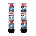 Red, White, Blue, Refusing To Lose Socks