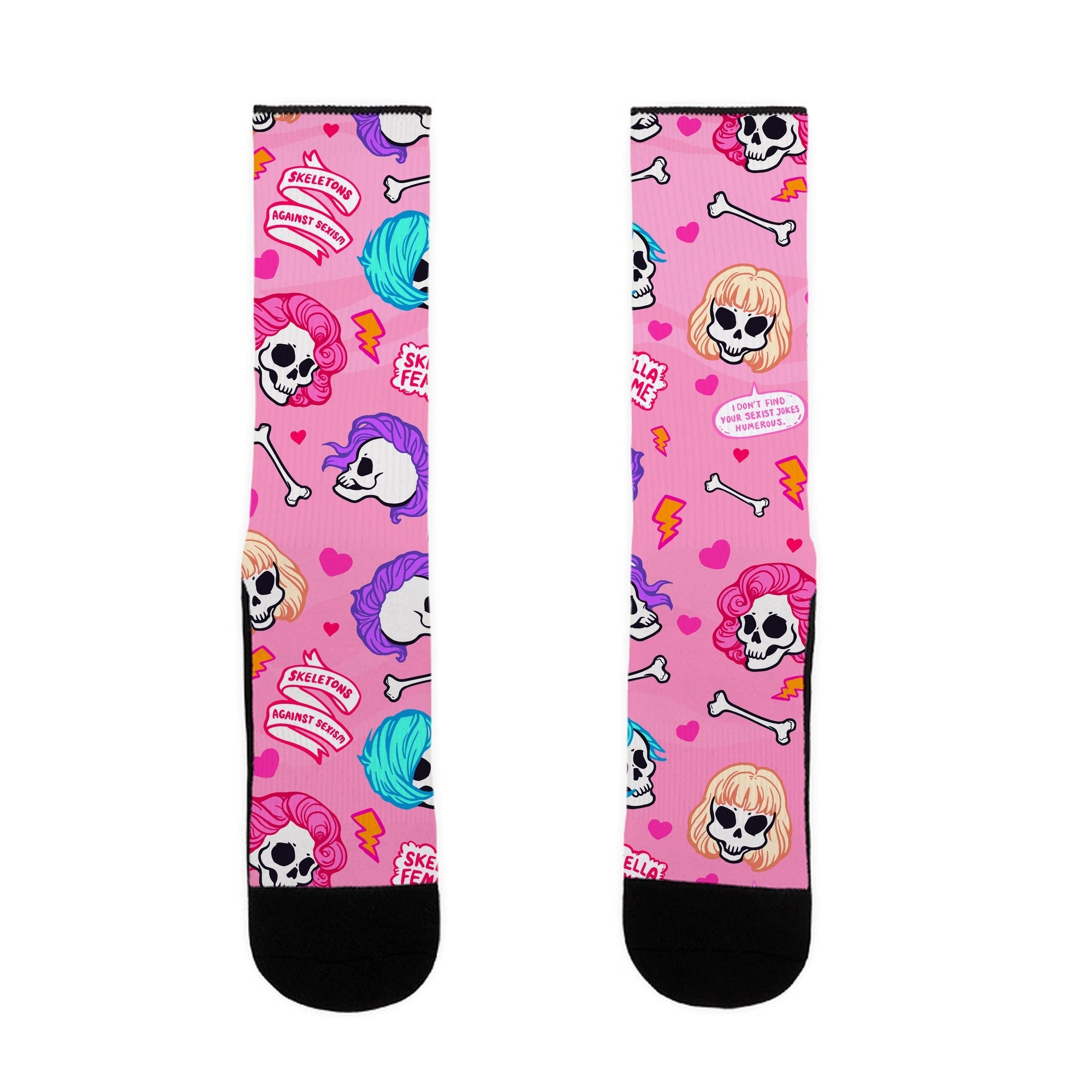 Spooky Scary Feminists Socks