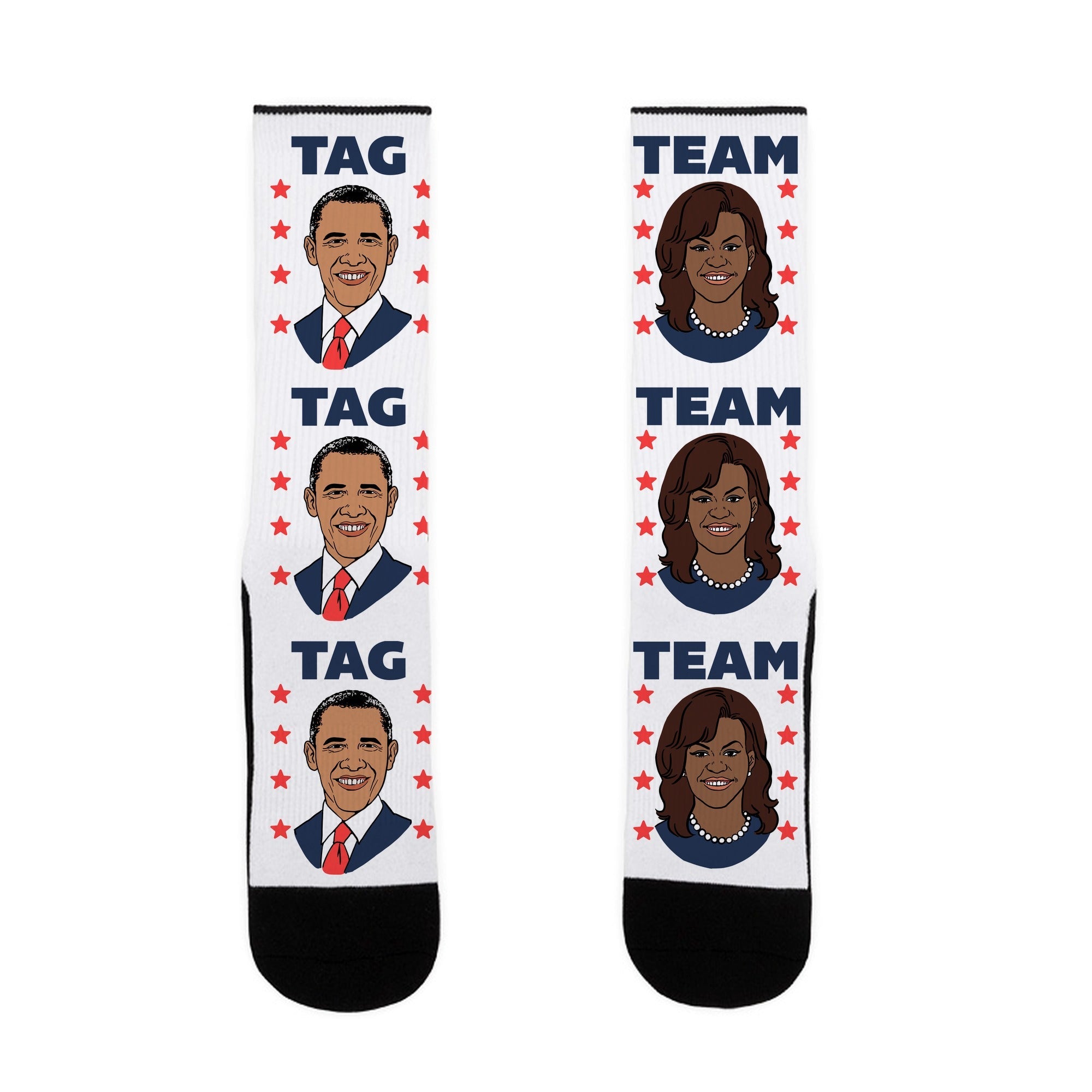Tag Team Barack & Michelle Obama Socks