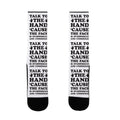 Talk To The Hand 'Cause The Face Is Overworked And Underpaid Socks