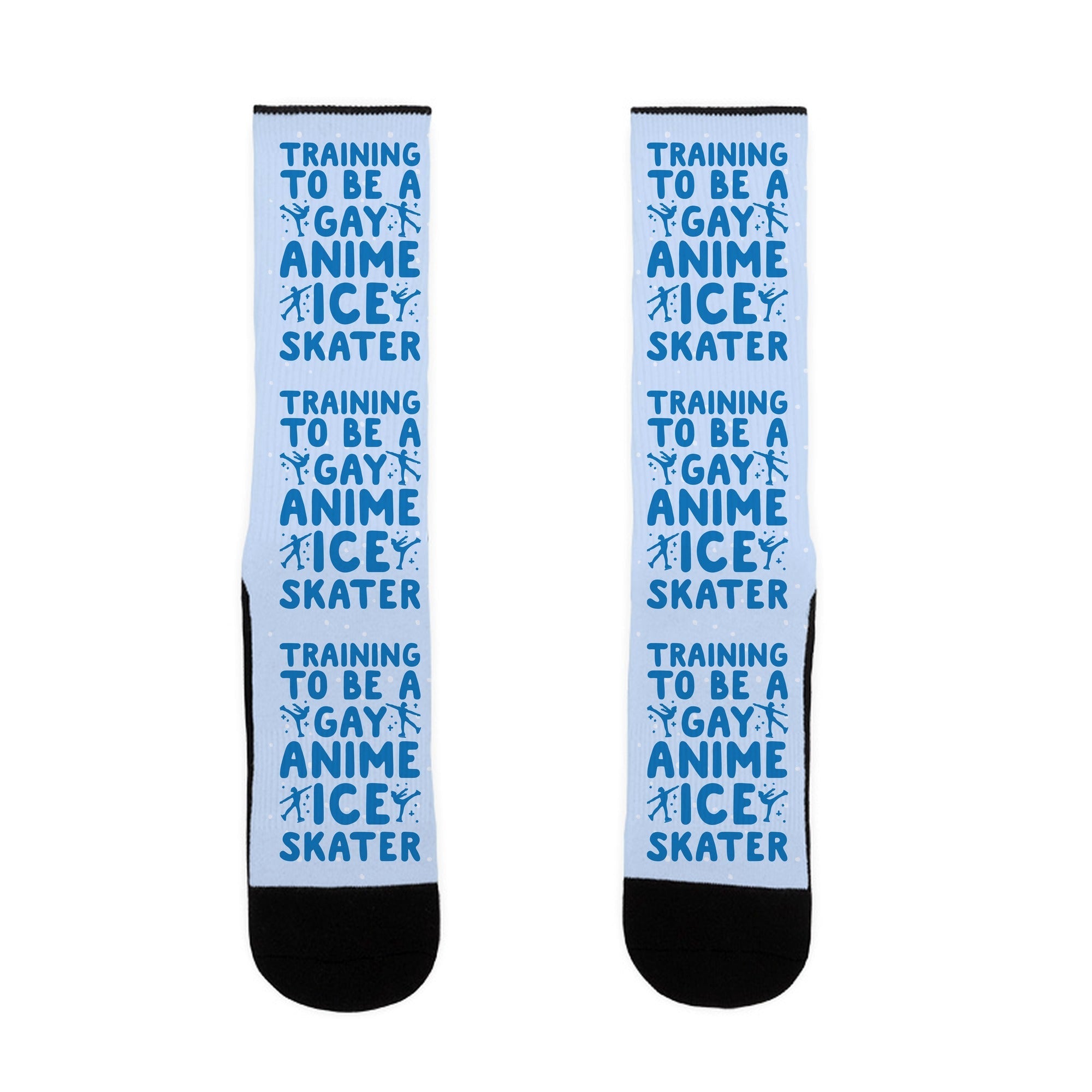 Training To Be A Gay Anime Ice Skater Socks