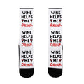 Wine Helps Me Drink Socks