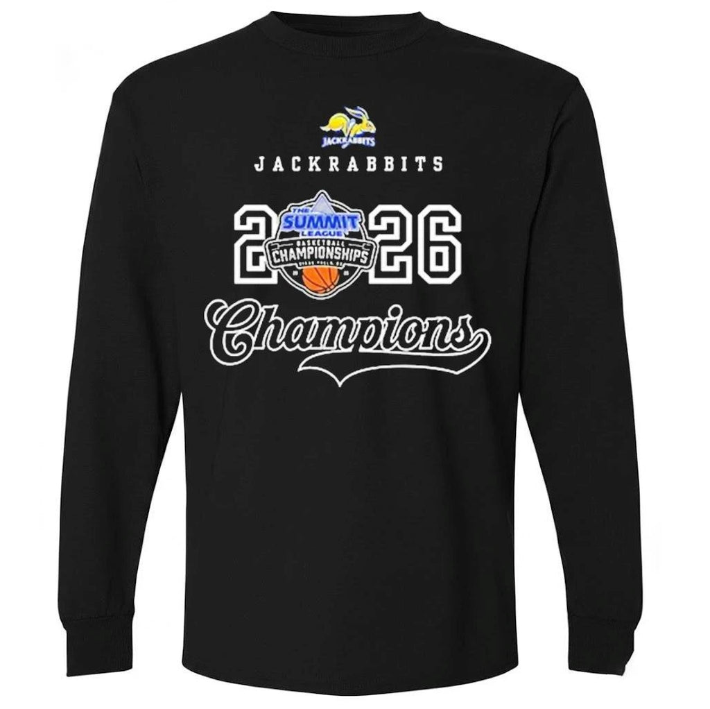 South Dakota State Jackrabbits Summit League Champions 2 Sides Shirt