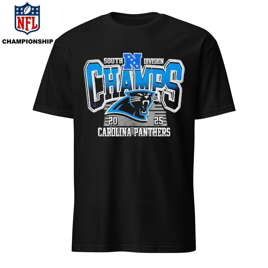 South Division Champs 2025 Carolina Panthers Logo Shirt