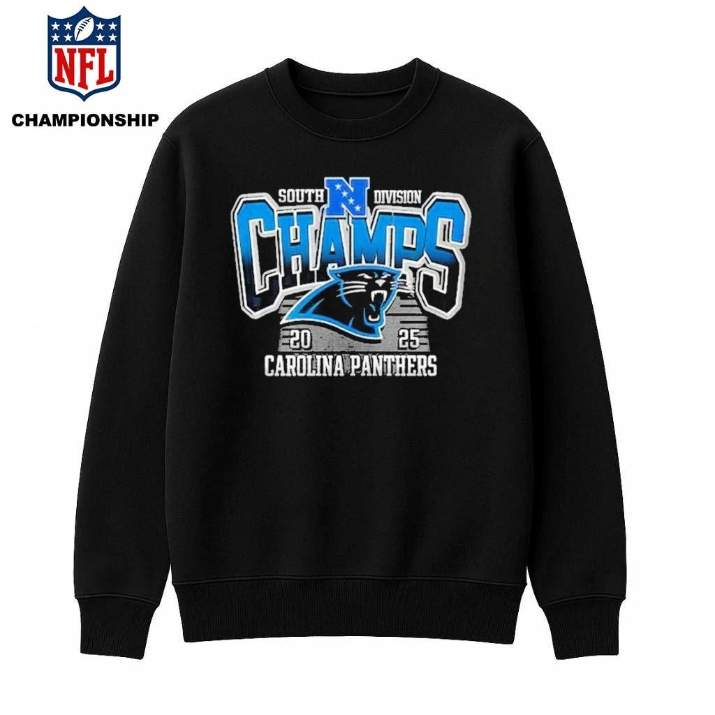South Division Champs 2025 Carolina Panthers Logo Shirt