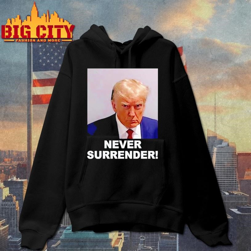 south korea trump never surrender mugshot shirt