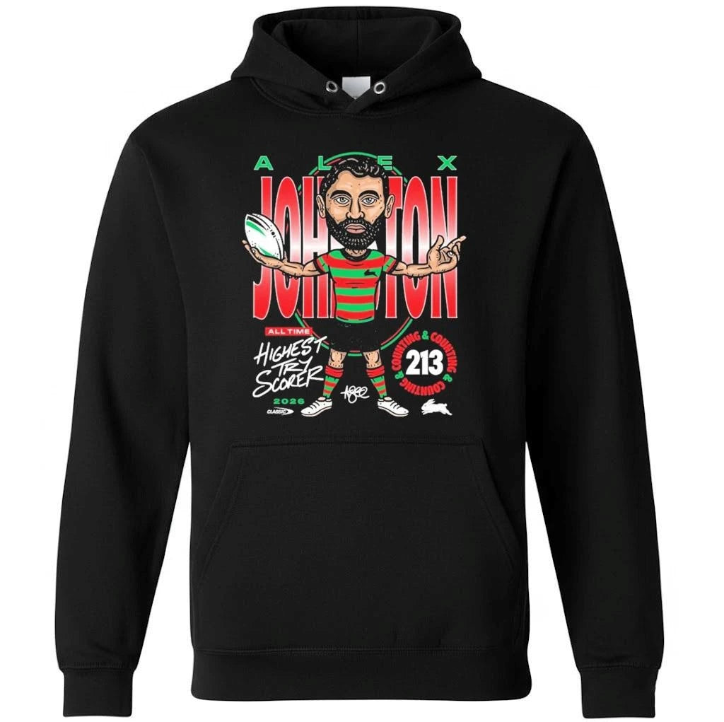 South Sydney Rabbitohs Alex Johnston Record Breaker Edition Shirt