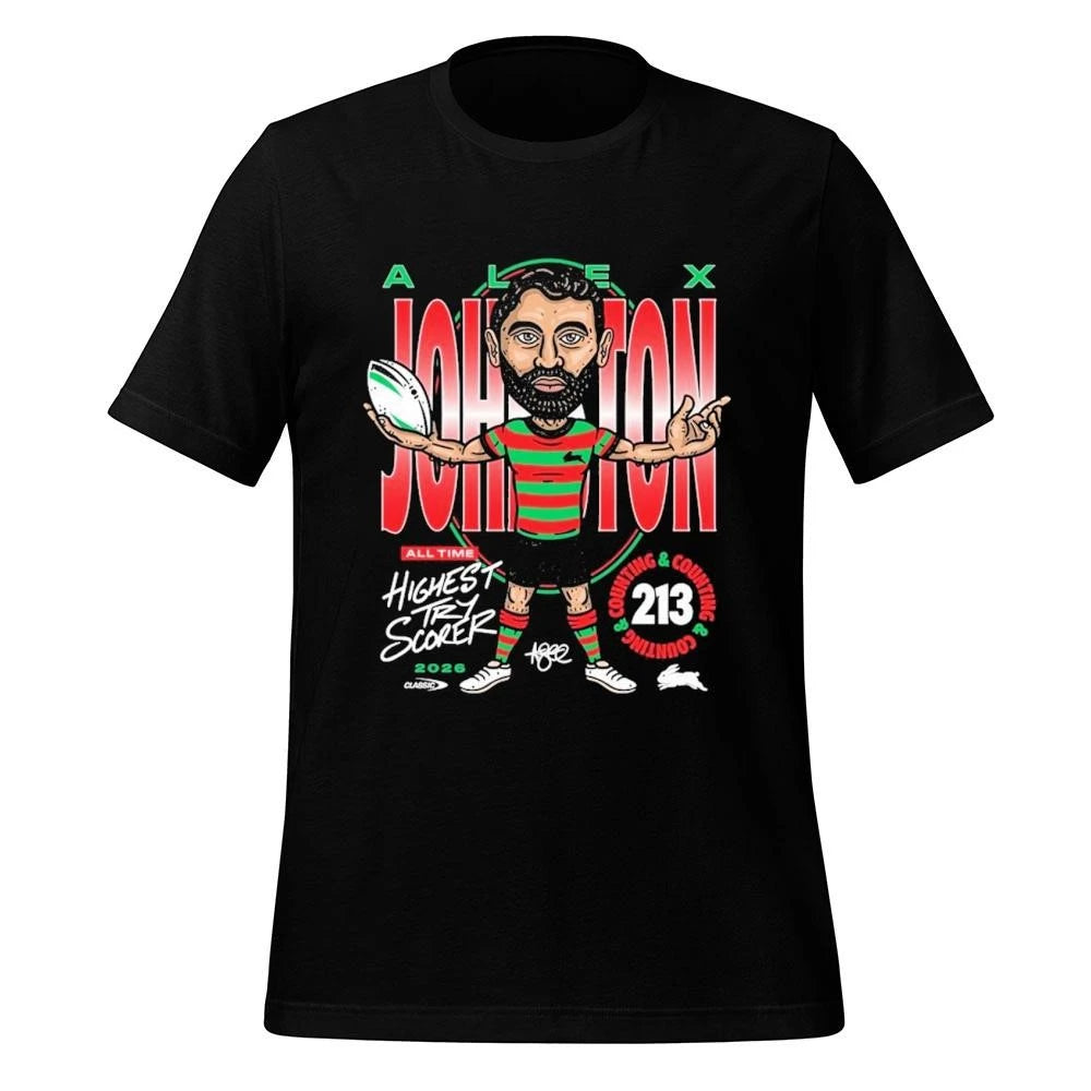 South Sydney Rabbitohs Alex Johnston Record Breaker Edition Shirt