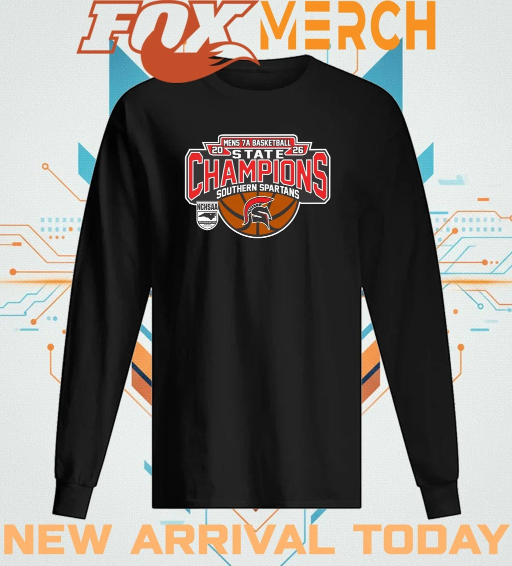 Southern Spartans 2026 Men’s 7A Basketball State Champions t-shirt