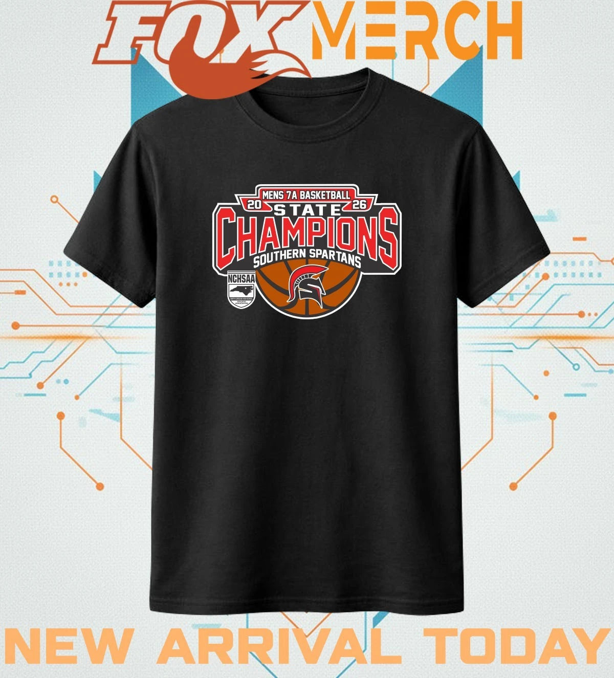 Southern Spartans 2026 Men’s 7A Basketball State Champions t-shirt