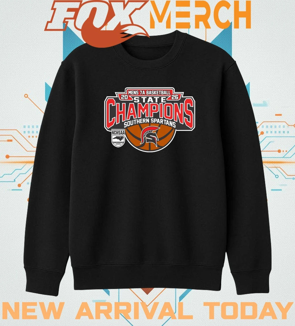 Southern Spartans 2026 Men’s 7A Basketball State Champions t-shirt