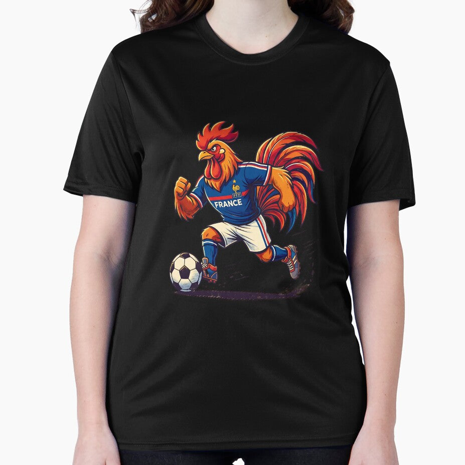 Retro 90s France Soccer Rooster Graphic Art by Ink & Void Co.